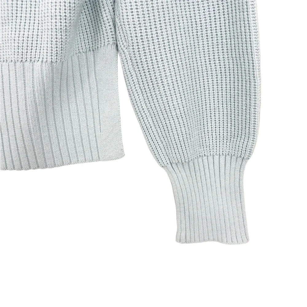 WHITE + WARREN Sweater Pullover V-Neck Blue
